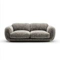 Sofa 2 umieszcza szary w bukle tkaniny z poliestru liniowego 180 x 95 x 75 cm