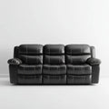 Sofa, 3 fotela w syntetycznym prostokątnym poliuretanowym prostokątnym 200 x 90 x 100 cm